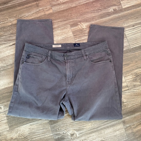 AG Adriano Goldschmied Jeans Mens 38 Gray Graduate Tailored Leg 38x34 Chino - Picture 1 of 12